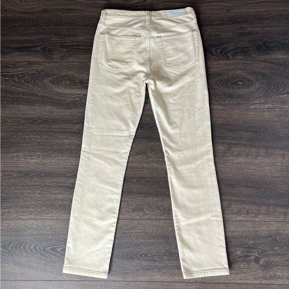 Re/Done Corduroy Stretch High Rise Ankle Crop in Winter White. Size 25. NWT! - Picture 6 of 15